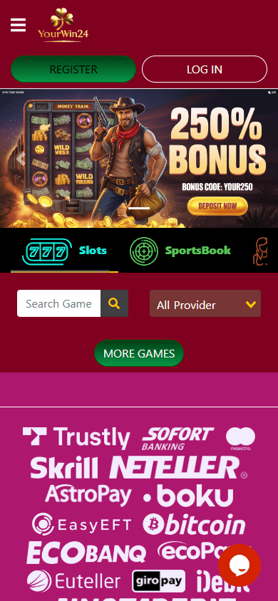 YourWin24 Casino Mobile screenshot